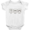 eat,sleep,game Baby Bodysuit