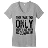 this is the only shirt with no cum Women's V-Neck T-Shirt