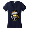 native american chief bear Women's V-Neck T-Shirt