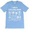 I Am A Cycling Man white letter T-Shirt