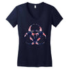 floral hazard Women's V-Neck T-Shirt