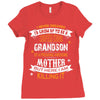Super Cool Grandson Of A Freaking Awesome Mother Ladies Fitted T-Shirt