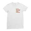 couple biker Ladies Fitted T-Shirt