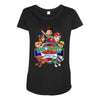 paw patrol birthday boy  brother Maternity Scoop Neck T-shirt