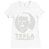 nikola tesla (2) Ladies Fitted T-Shirt