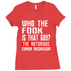 who the fook is that guy conor mcgregor Ladies Fitted T-Shirt