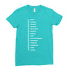 beard length chart funny professor grandpa mustache humor Ladies Fitted T-Shirt