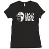 bad meets evil mask Ladies Fitted T-Shirt