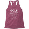 golf excuse Racerback Tank