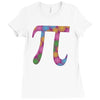 spring pi tshirts  flowery colorful pi day gifts Ladies Fitted T-Shirt