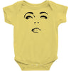 girl eye face black Baby Onesie