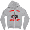 gaming hold and play Zipper Hoodie