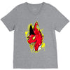 warning V-Neck Tee