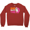 She Wants The D Dunkin Donuts Crewneck Sweatshirt