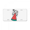 summer alien invasion bright color License Plate