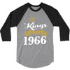 kings are born in 1966 3/4 Sleeve Shirt
