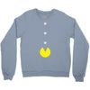 funny 80s pacman 'eating buttons' Crewneck Sweatshirt