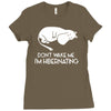 retro hippo cartoon anime classic Ladies Fitted T-Shirt