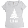 lit af Women's Triblend Scoop T-shirt
