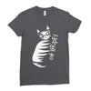 cat stripes Ladies Fitted T-Shirt