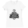 keep well lubricated sleep with a mechanic Ladies Fitted T-Shirt