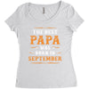 The Best Papa Was Born In September Women's Triblend Scoop T-shirt