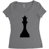 Chess Queen Family Matching Women's Triblend Scoop T-shirt
