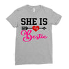she is my bestie Ladies Fitted T-Shirt