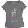 i choose to be a unicorn 2 Women's Triblend Scoop T-shirt