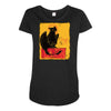 fury of the night Maternity Scoop Neck T-shirt