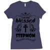 I Am One Blessed Stepmom Ladies Fitted T-Shirt