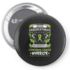 Never Underestimate The Strength Of A Lymphoma Cancer Warrior Pin-back button