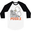 This Girl Loves Poodle 3/4 Sleeve Shirt