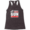 just one more gun i promise Racerback Tank