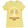 amateur ham radio callsign antenna Ladies Fitted T-Shirt