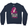 hair stylist virginity Crewneck Sweatshirt
