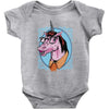 unicorn nerd graphic Baby Onesie