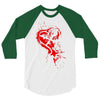 heartless splatter 3/4 Sleeve Shirt