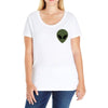 Cute Alien Ladies Curvy T-Shirt