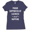 laziness and napping Ladies Fitted T-Shirt