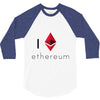 I Love Ethereum 3/4 Sleeve Shirt