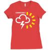 weather forecast symbol Ladies Fitted T-Shirt