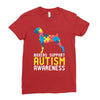 boxers support autism awareness Ladies Fitted T-Shirt