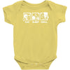 v4 eat sleep grill Baby Onesie