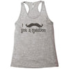 mustache Racerback Tank