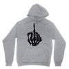 middle finger skeleton bone skull grafitti art Unisex Hoodie