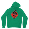 sun dragon with pearl   black red white Hoodie