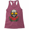 watermelon skull Racerback Tank