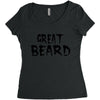 great beard Women's Triblend Scoop T-shirt