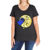 time travel to the moon Ladies Curvy T-Shirt
